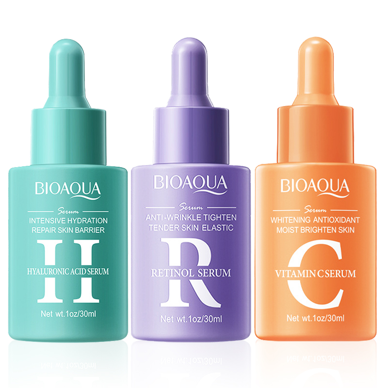 Hyaluronic Acid Facial Serum - 1/3 قطعة BIOAQUA فيتامين C الريتينول