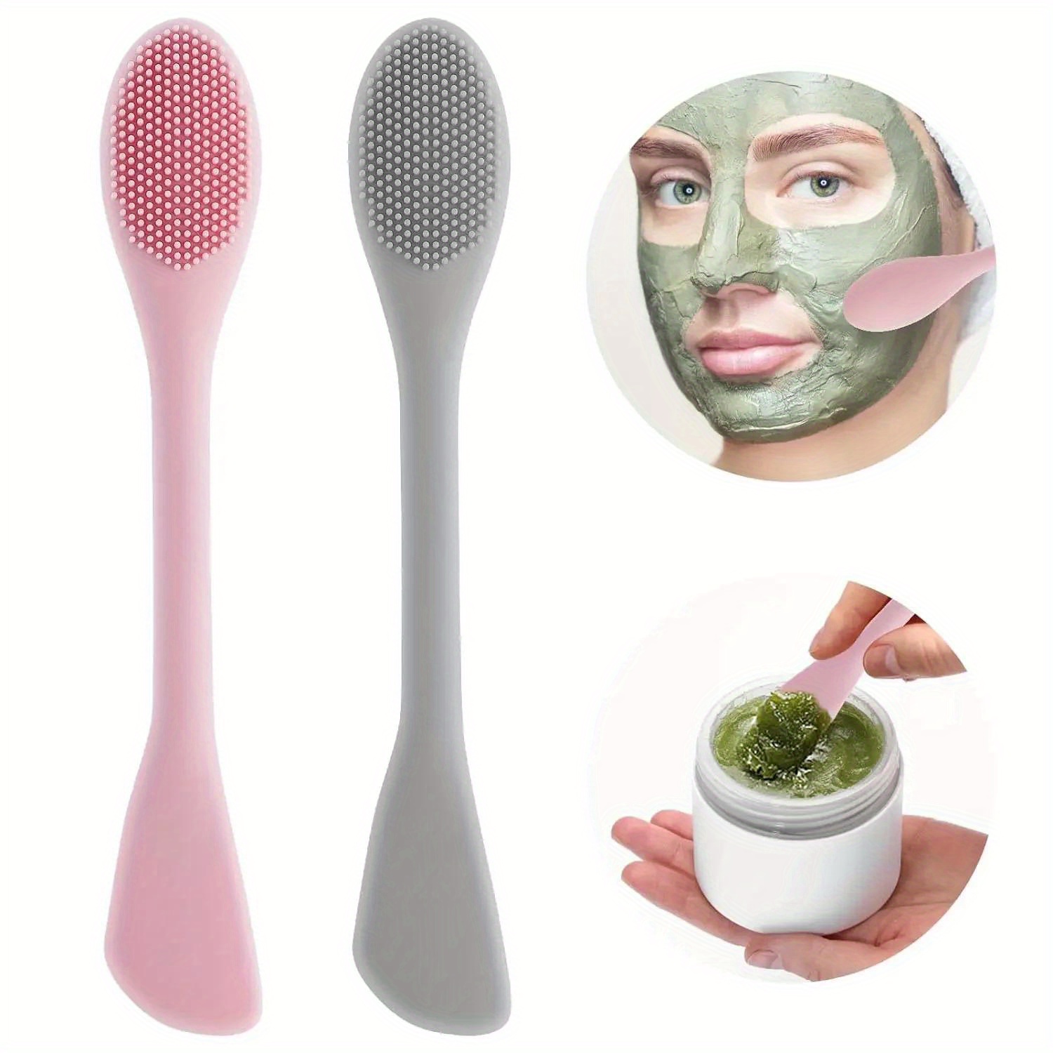 Silicone Face Scrubber Electric - مزدوج الرأس قناع الوجه فرشاة سيليكون