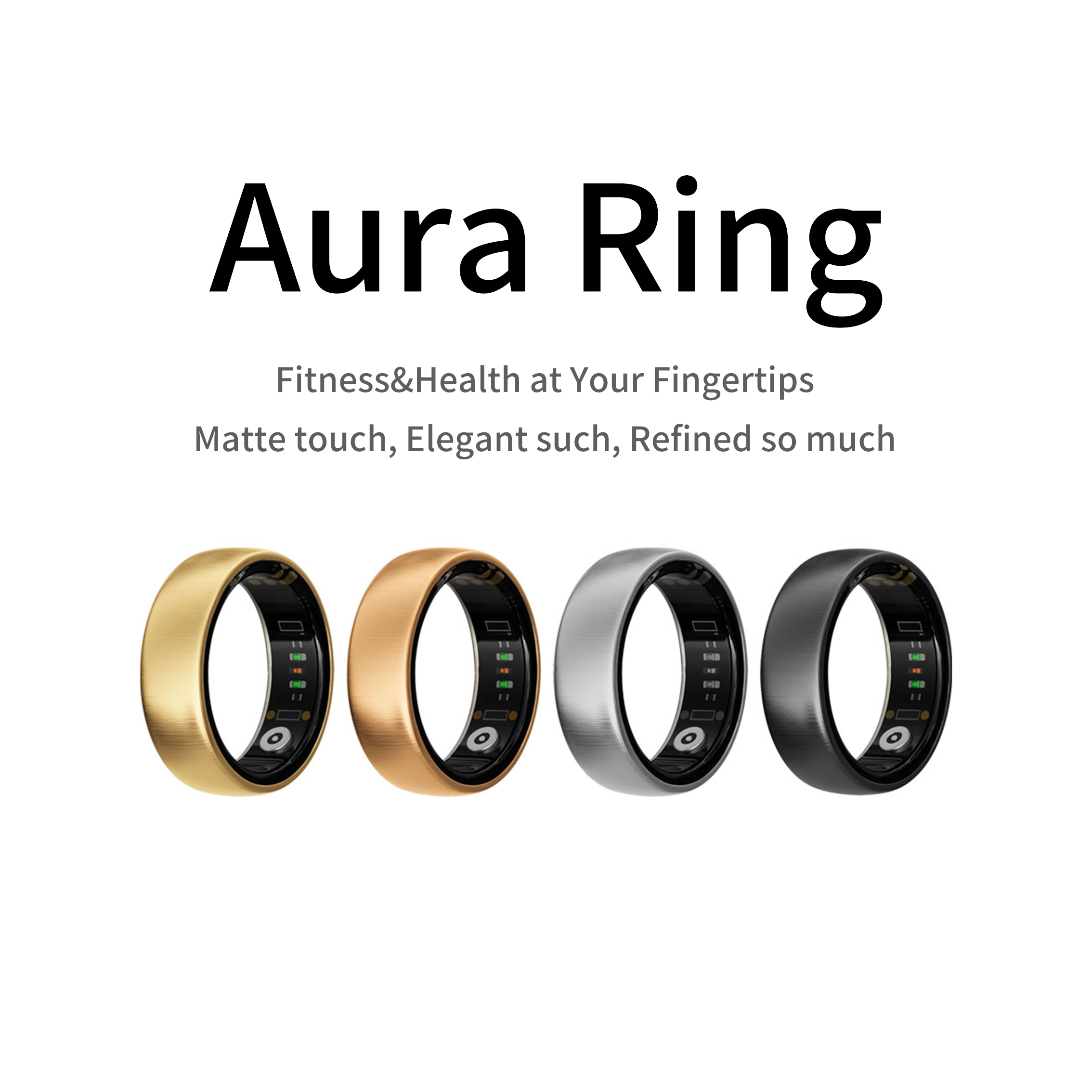 Health Monitors - خاتم ذكي AURA مات للرياضة واللياقة