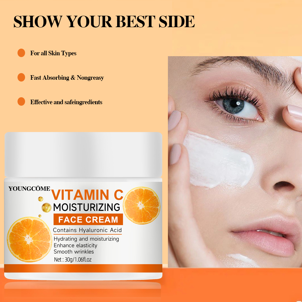 Hyaluronic Acid Facial Serum - فيتامين C كريم ترطيب إصلاح مكافحة
