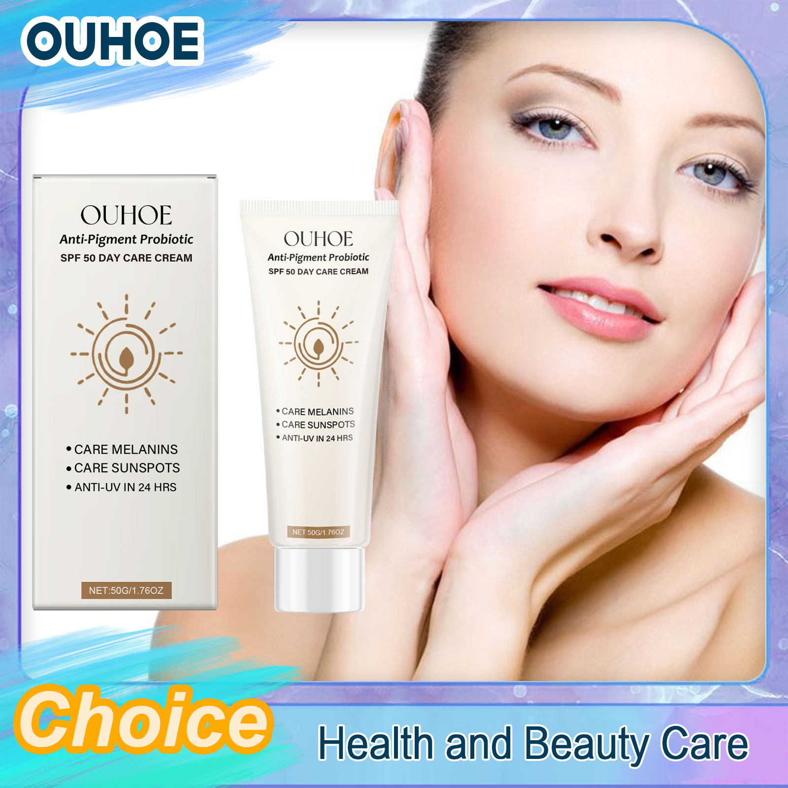 Spf 50 Waterproof Sunscreen - كريم واقي من الشمس SPF50 مضاد