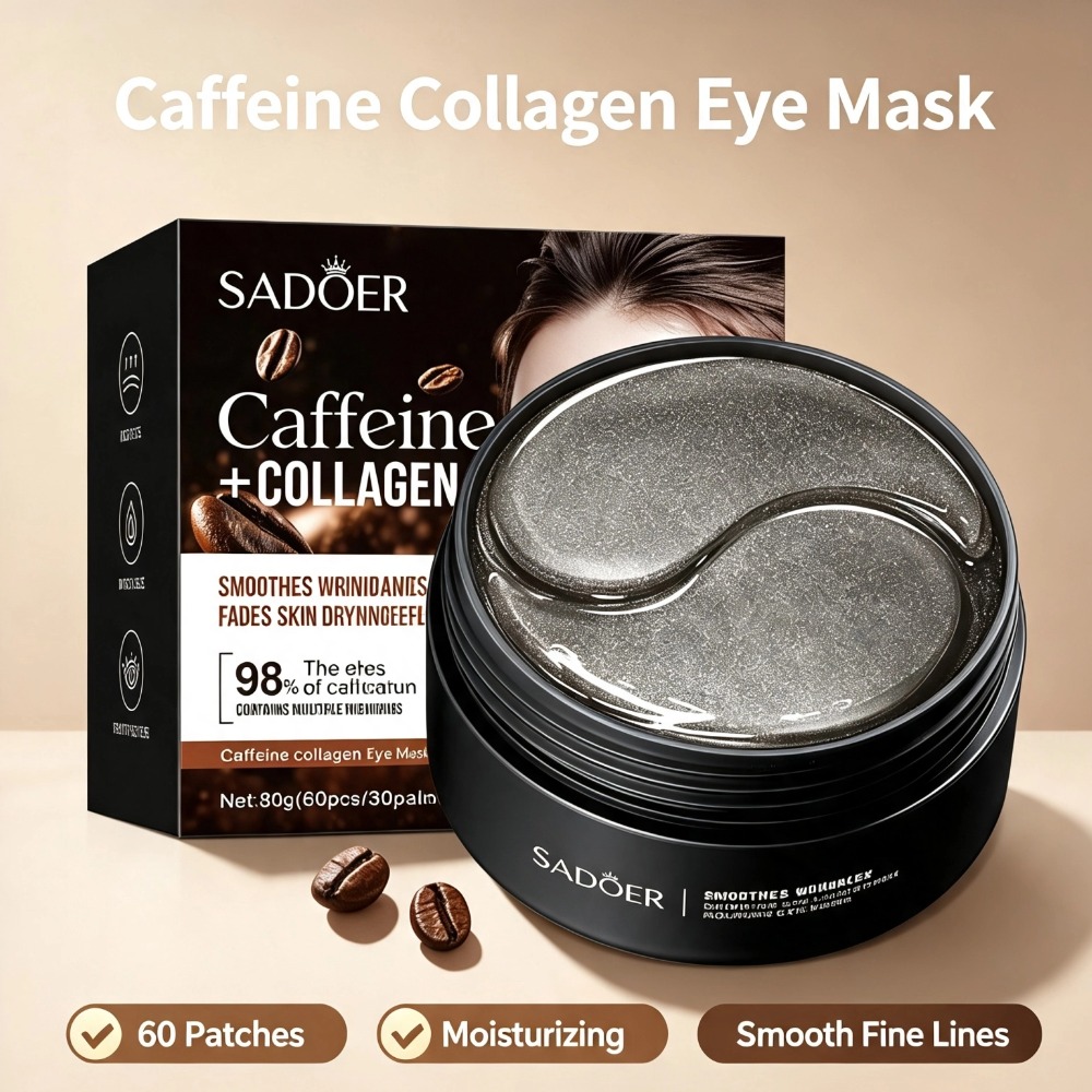 Collagen Under Eye Patches - قناع عين بالكافيين والكولاجين مضاد للهالات