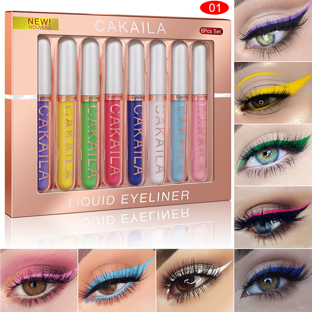مجموعة مكونة من 8 ألوان من أقل - مراجعة Waterproof Liquid Eyeliner Pen وسعره