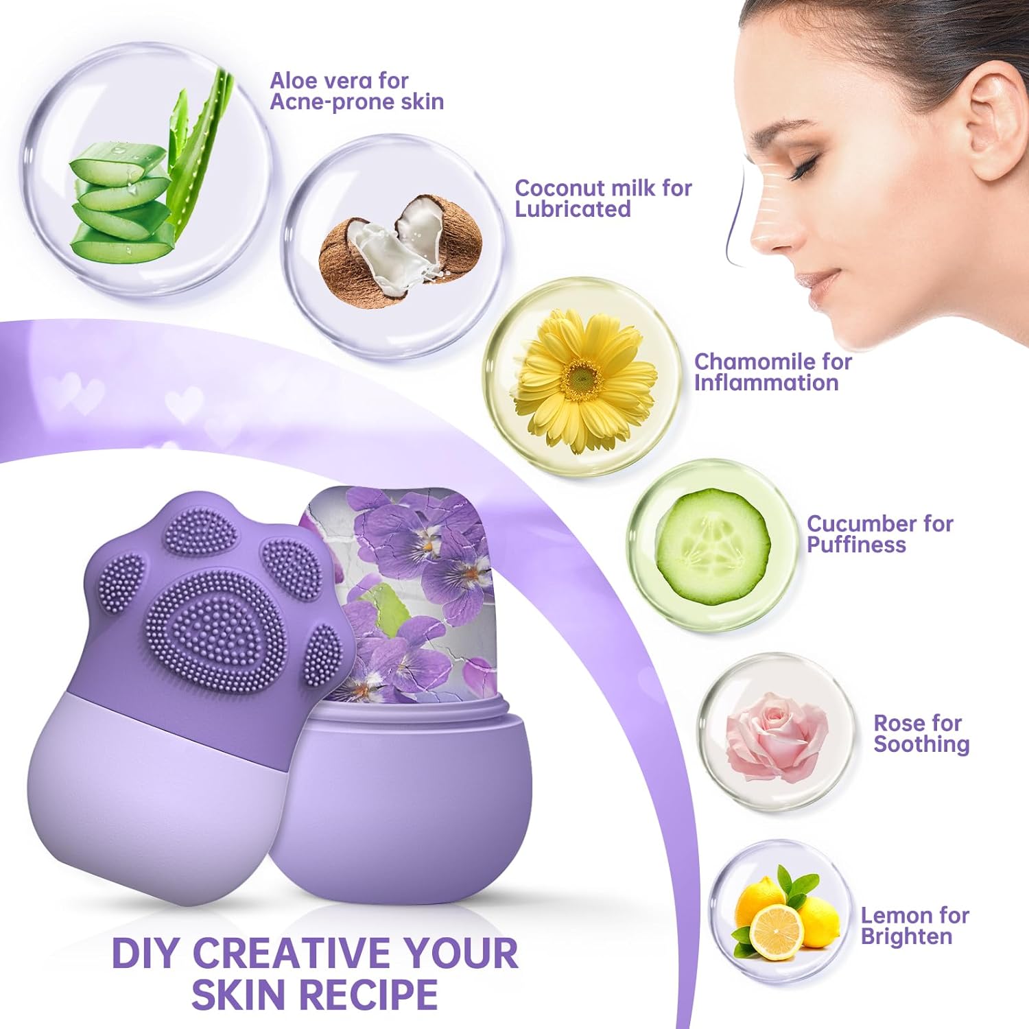 أسطوانة ثلج للوجه للعناية بالب - مراجعة Face Ice Roller Puffiness وسعره