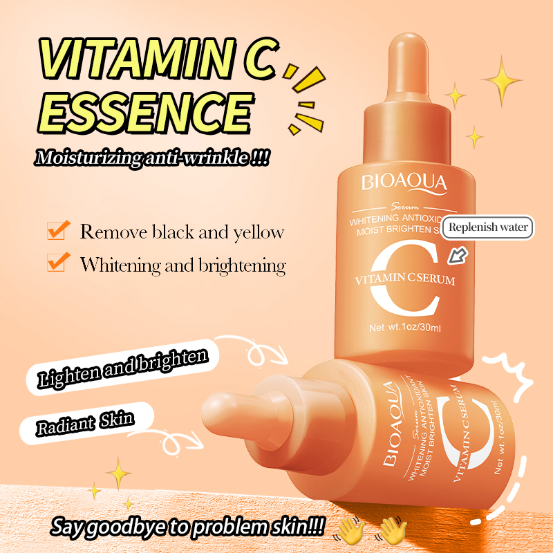 1/3 قطعة BIOAQUA فيتامين C الر - مراجعة Hyaluronic Acid Facial Serum وسعره