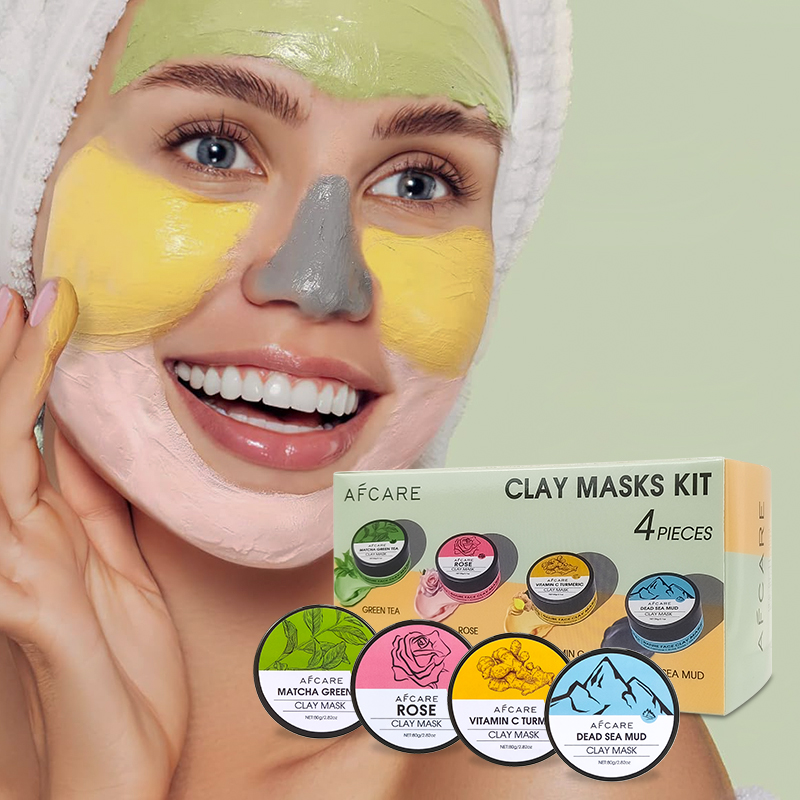 مجموعة من 4 أقنعة طينية للوجه  - مراجعة Green Tea Cleansing Clay Mask وسعره