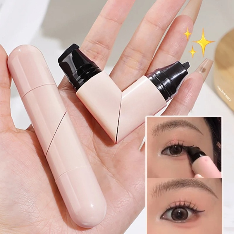 1 قطعة تدوير كحل ختم المتكاملة - مراجعة Waterproof Liquid Eyeliner Pen وسعره