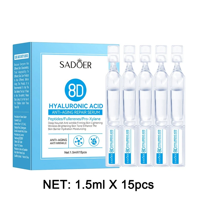 علبة واحدة تحتوي على 15 قطعة م - مراجعة Hyaluronic Acid Facial Serum وسعره