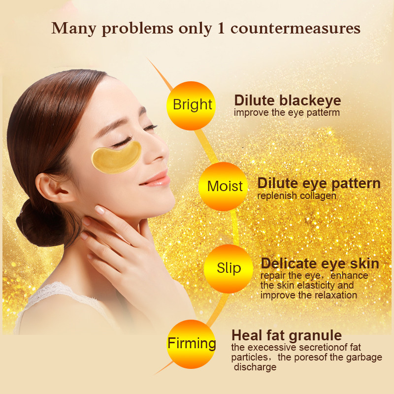 5/10/20/30 Pairs كريستال الذهب - مراجعة Collagen Under Eye Patches وسعره