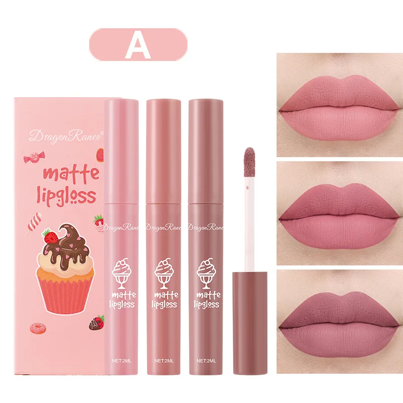 مجموعة من 3 أحمر شفاه سائل مخم - مراجعة Matte Velvet Lip Tint Long Lasting وسعره