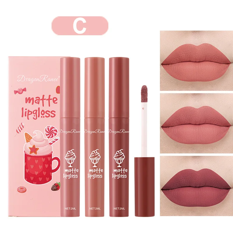 مجموعة من 3 أحمر شفاه سائل مخم - مراجعة Matte Velvet Lip Tint Long Lasting وسعره