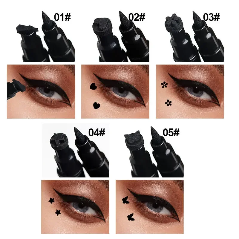 قلم كحل ختم الفراشة ، نجمة ، ق - مراجعة Waterproof Liquid Eyeliner Pen وسعره