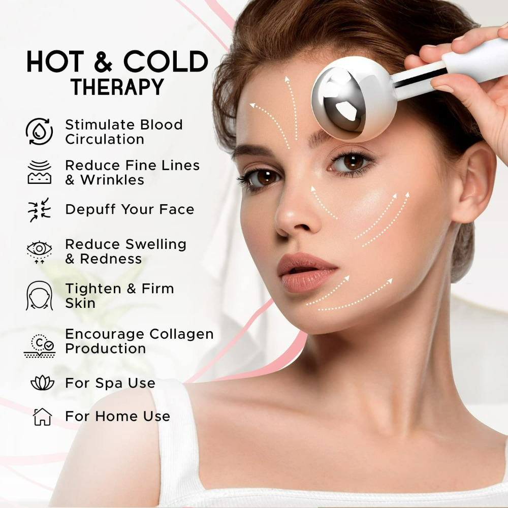 جهاز تدليك الوجه بالتبريد، كرا - مراجعة Face Ice Roller Puffiness وسعره