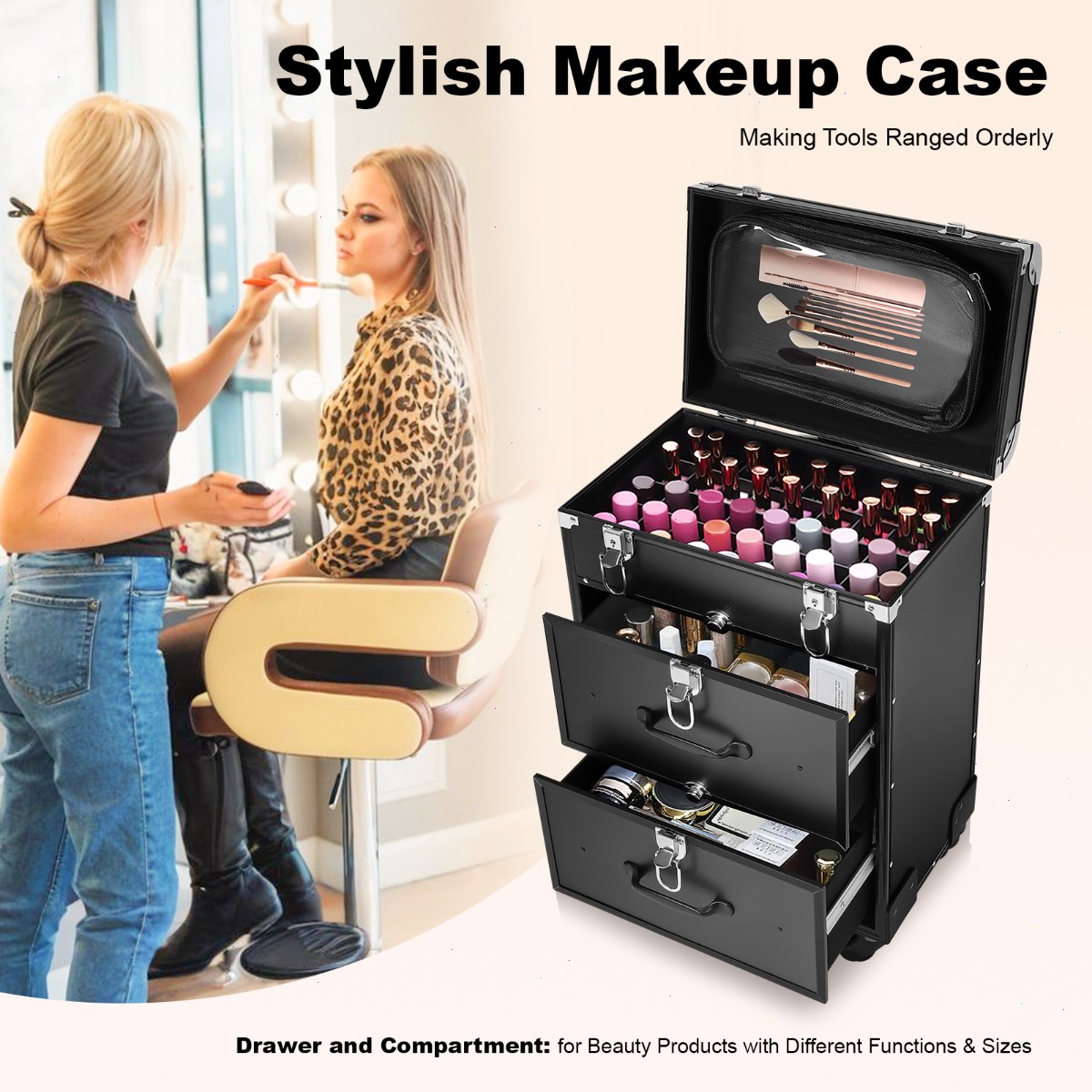 حقيبة مكياج احترافية، حقيبة مس - مراجعة Makeup وسعره